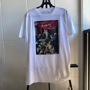 Off-White Caravaggio Print T-Shirt, Size Small NWT